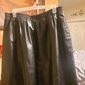 Elegance Couture Genuine Leather Skirt
